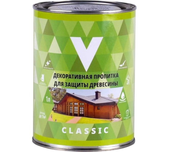 Изображение товара Декоративная пропитка V Classic белая, 1 л 262208