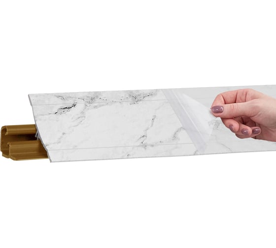 Изображение товара Плинтус KORNER LB 231 15 мрамор белый 3.0 м 15 231-15