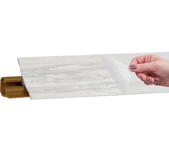 Изображение товара Плинтус KORNER LB 231 49 олива жемчужная 3.0 м 49 231-49