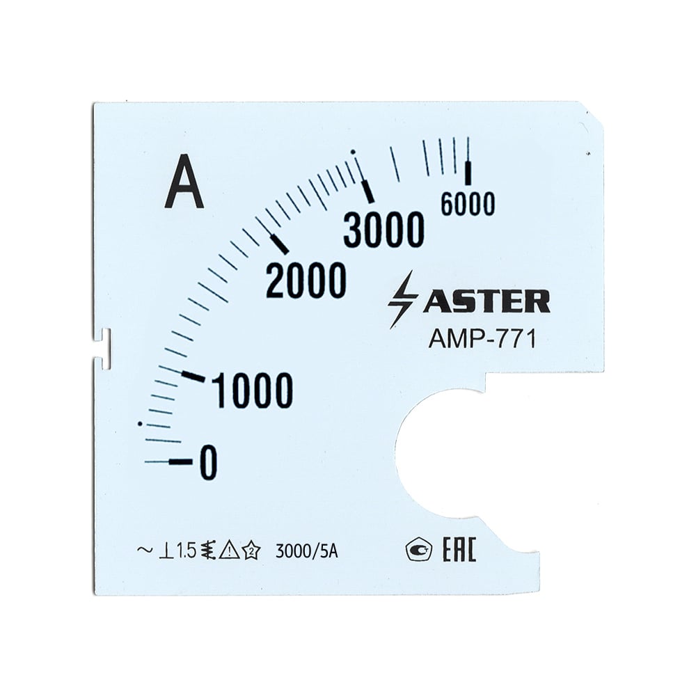 Шкала к амперметру ASTER amp-771 SC771-3000