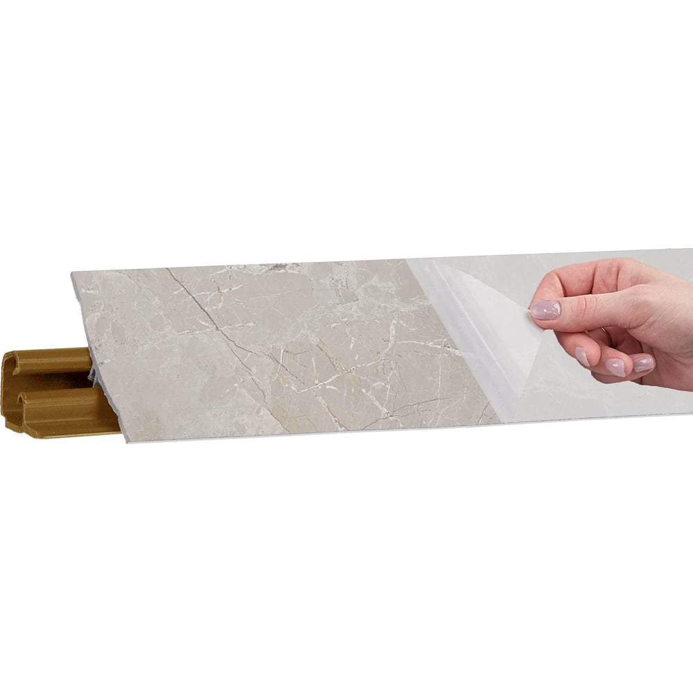 Изображение товара Плинтус KORNER LB 231 52 мрамор серебристый 3.0 м