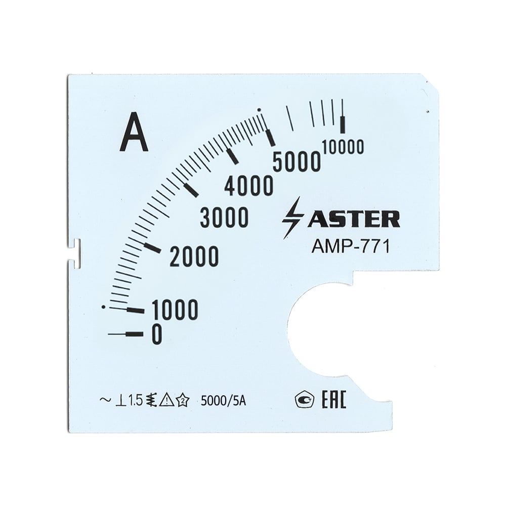 Шкала к амперметру ASTER amp-771 SC771-5000