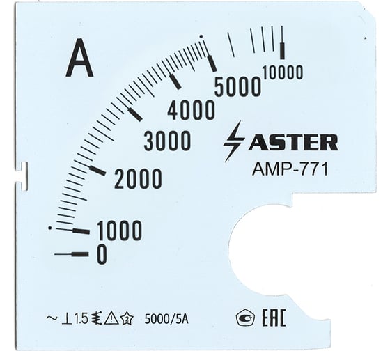 Изображение товара Шкала к амперметру ASTER amp-771 5000/5 а SC771-5000