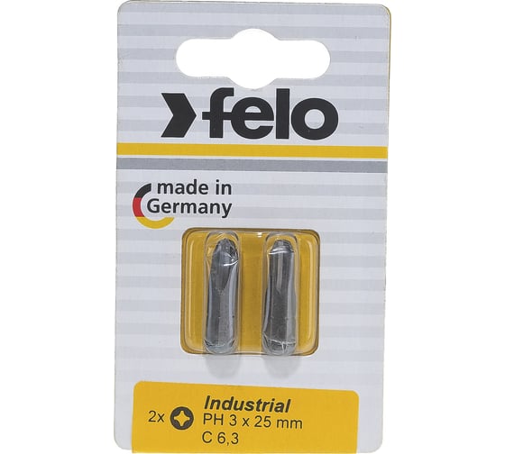 Изображение товара Бита крестовая PH 3X25, 2шт Felo 02203036
