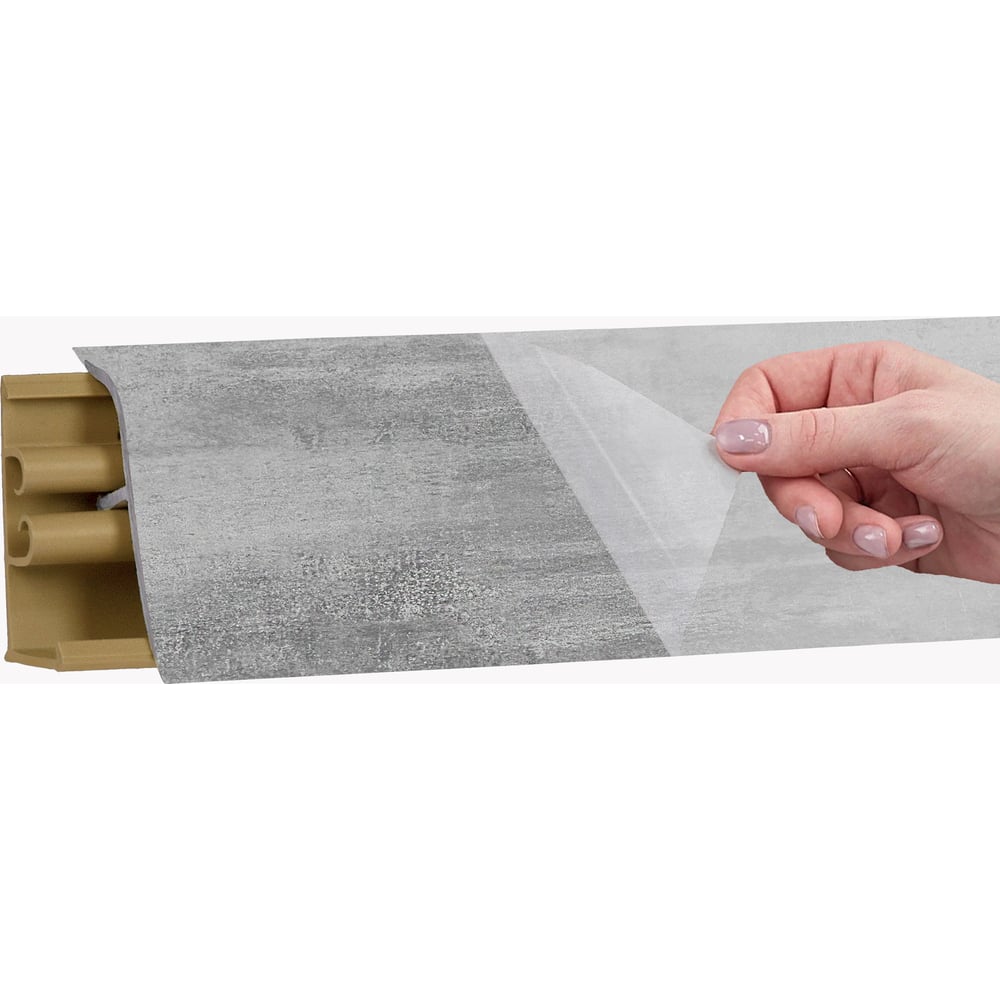 Изображение товара Плинтус KORNER LB 38 42 бетон 3 метра для отделки интерьера