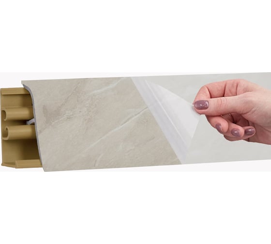 Изображение товара Плинтус KORNER LB 38 16 мрамор бежевый светлый 3.0 м 16 38-16