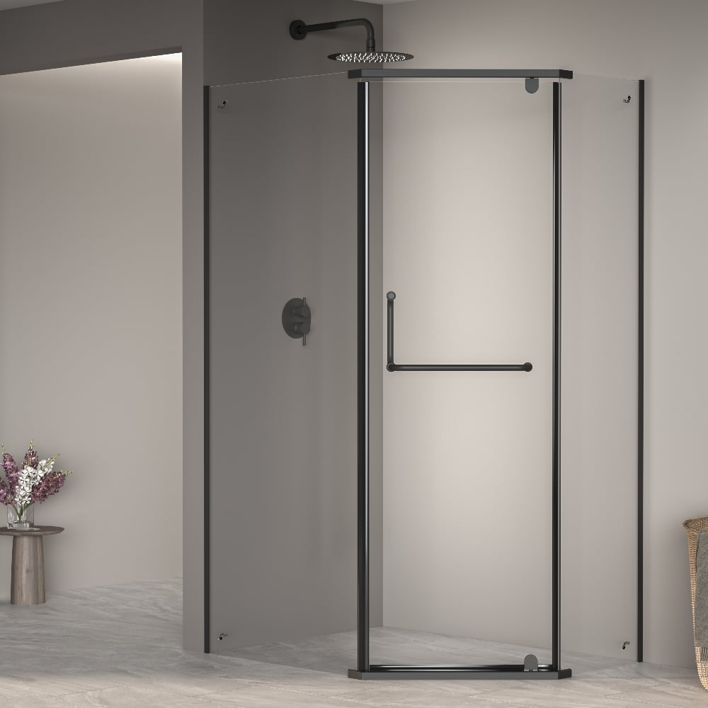 Изображение товара Душевой уголок RGW 90x100x195 с прозрачными стеклянными шторками 6 мм