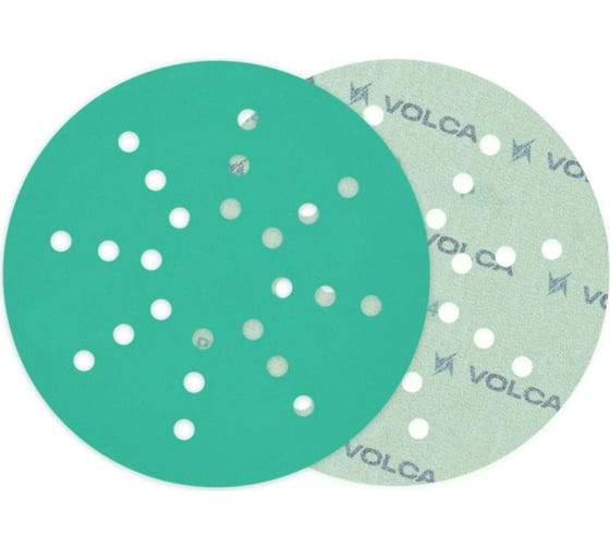 Изображение товара Диск абразивный Emerald пленочная основа, 225 мм, 24 отверстий, Р180, 50 шт VOLCA 55210333018