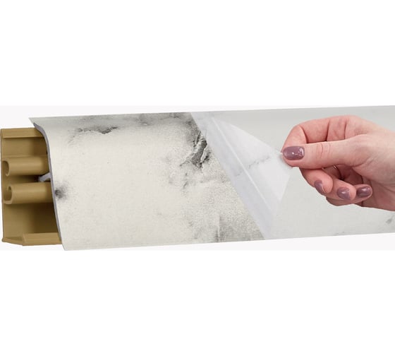 Изображение товара Плинтус KORNER LB 38 15 мрамор белый 3.0 м 15 38-15