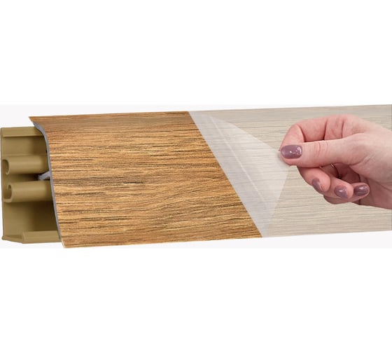 Изображение товара Плинтус KORNER LB 38 17 дуб вотан 3.0 м 17 38-17