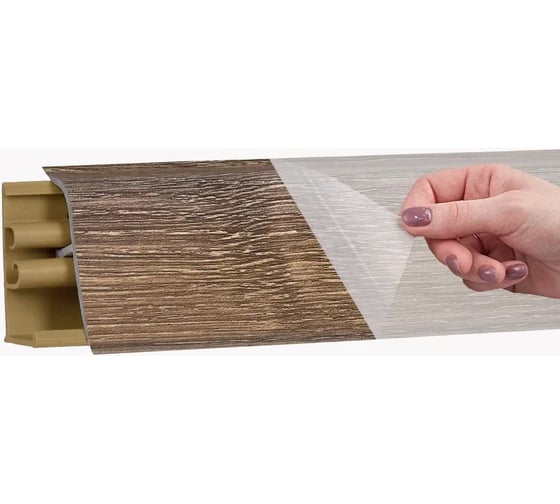 Изображение товара Плинтус KORNER LB 38 30 дуб ниагара 3.0 м 30 38-30