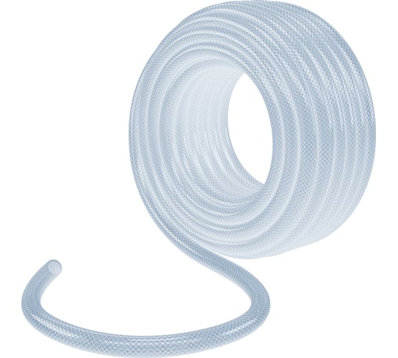 Изображение товара Поливочный шланг PALISAD прозрачный, армированный, 3-х слойный, 3/4", 25 м 67364