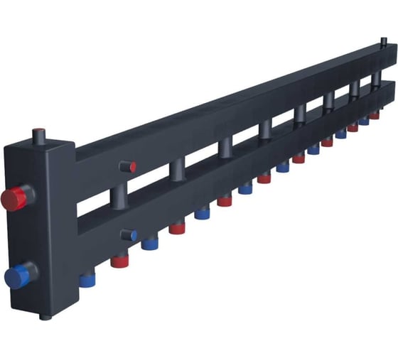 Изображение товара Распределительный коллектор с гидравлическим разделителем ESSAN гру+кмг 100-9вн, с 3-мя кронштейнами EKRG-001009VN