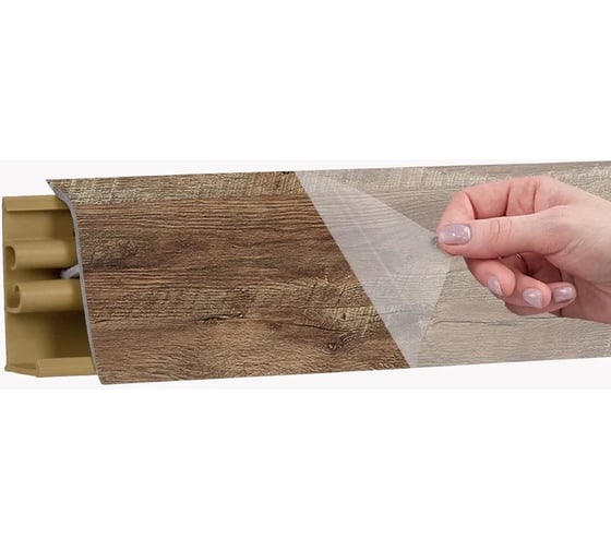 Изображение товара Плинтус KORNER LB 38 48 дуб юкон 3.0 м 48 38-48