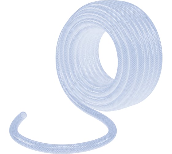 Изображение товара Поливочный шланг PALISAD прозрачный, армированный, 3-х слойный, 3/4", 50 м 67365