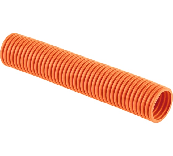 Изображение товара Гофрированная труба Рувинил 40 мм полипропилен оранжевая с зондом легкая 15 м 44001