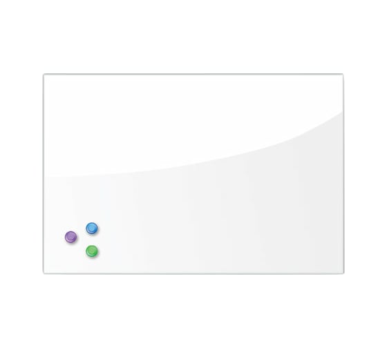 Изображение товара Магнитно-маркерная стеклянная доска, белая, 40х60 см, 3 магнита, BRAUBERG 236744