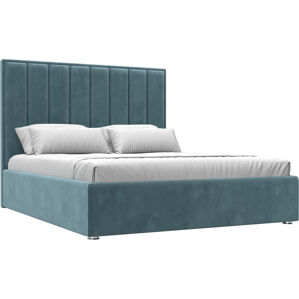 Изображение товара Интерьерная кровать Лига диванов Афродита 160 велюр бирюзовый