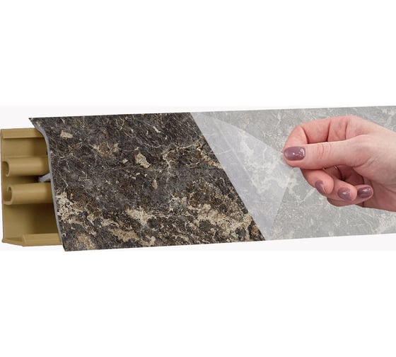 Изображение товара Плинтус KORNER LB 38 29 королевский опал матовый 3.0 м 29 38-29