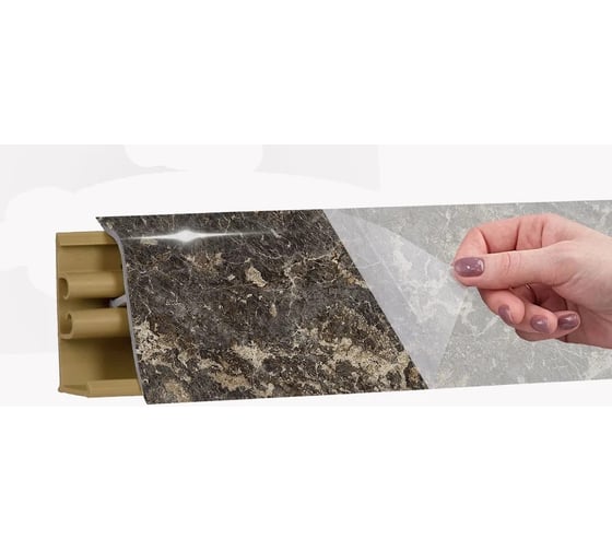 Изображение товара Плинтус KORNER LB 38 31 королевский опал глянец 3.0 м 31 38-31