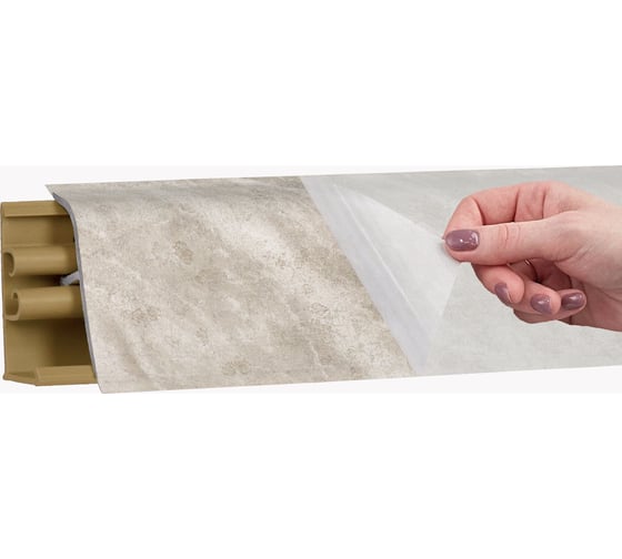 Изображение товара Плинтус KORNER LB 38 23 королевский опал светлый 3.0 м 23 38-23