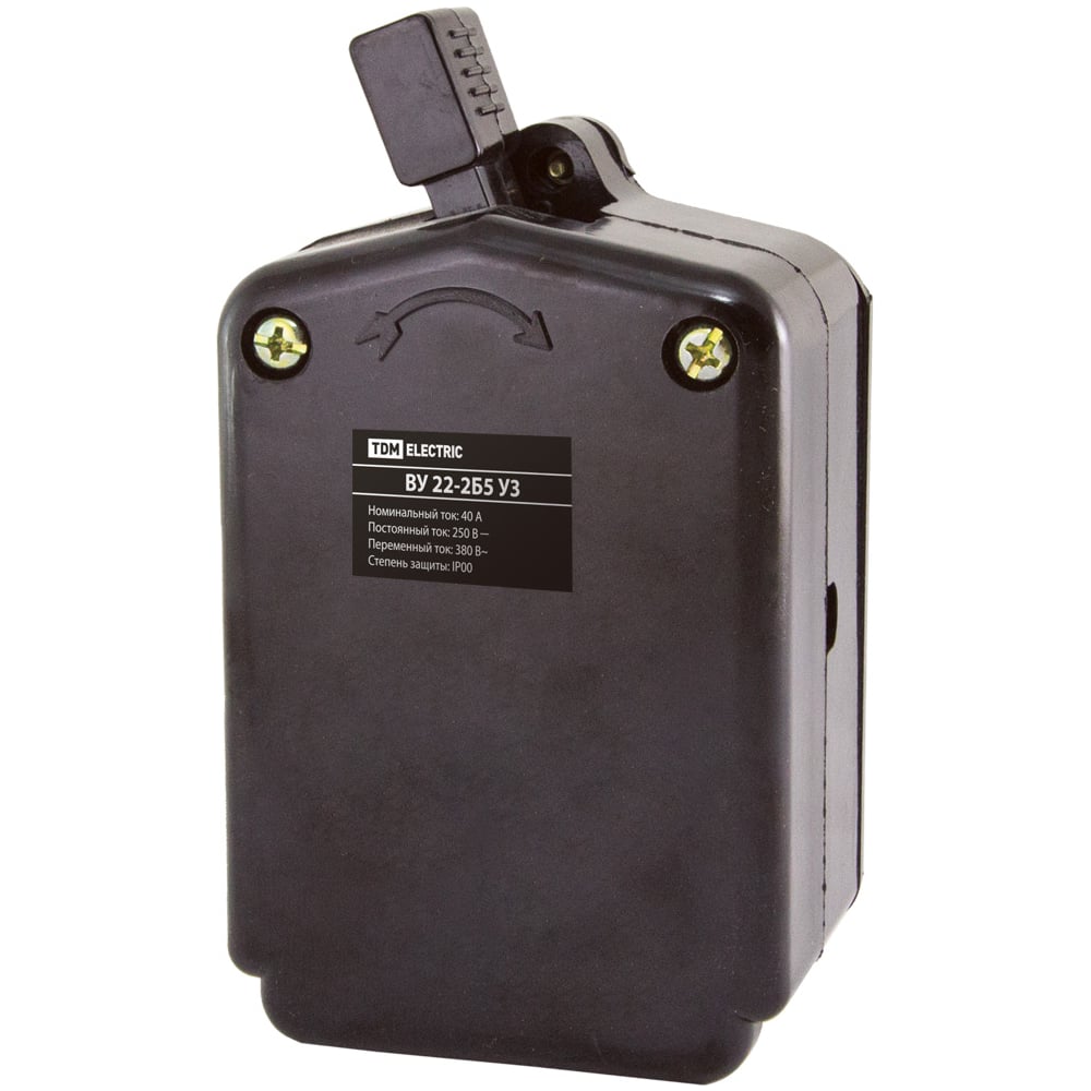 Изображение товара Путевой выключатель TDM ВУ-22Т-2Б5УЗ3 40А с гашением дуги, IP20