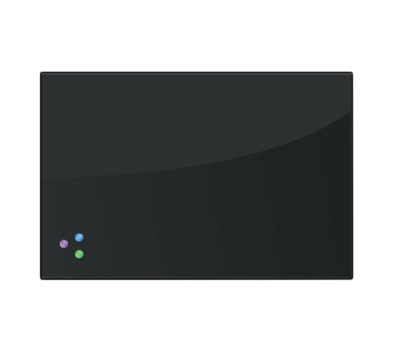 Изображение товара Магнитно-маркерная стеклянная доска, черная, 60х90 см, 3 магнита, BRAUBERG 236748