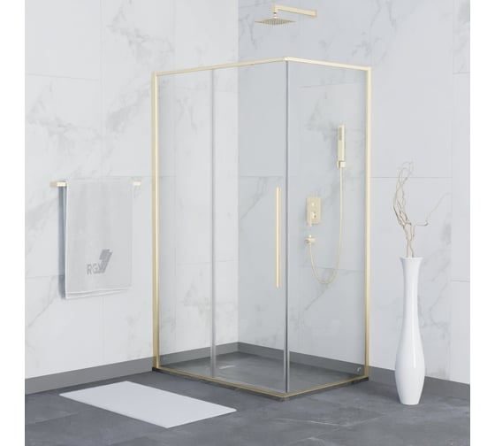 Изображение товара Душевой уголок RGW 90x100x195 SV-42-G Прямоугольный/Золото/Прозрачное/5 мм 32324290-16