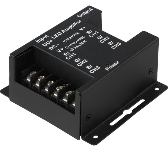 Изображение товара Усилитель (блок питания для светодиодных лент и модулей) RGB-12В-24А-288Вт-IP20, 3 канала TDM ELECTRIC SQ0331-0542