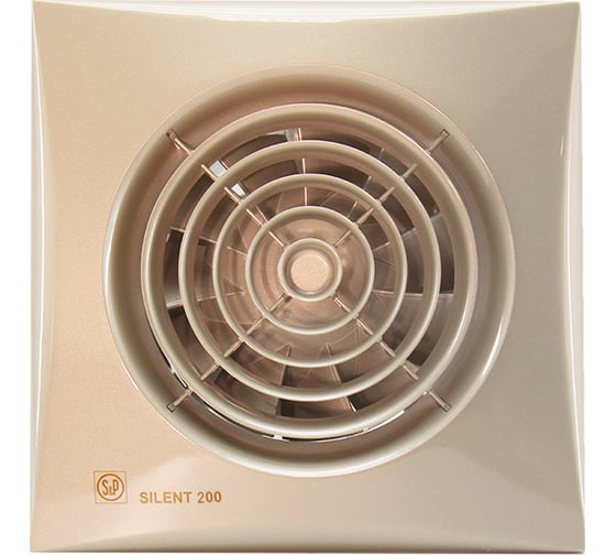 Изображение товара Вентилятор Soler&Palau SILENT-200 CZ CHAMPAGNE RE 03-0103-177