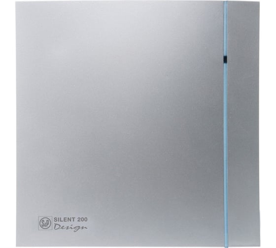 Изображение товара Вентилятор Soler&Palau SILENT-200 CHZ SILVER DESIGN-3C RE 03-0103-133