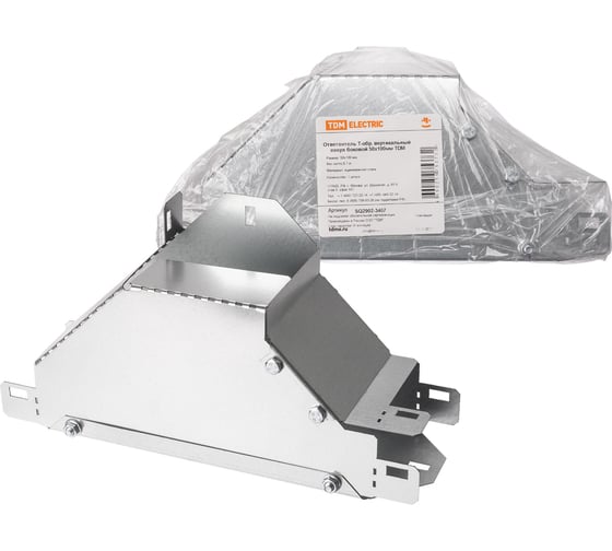 Изображение товара Ответвитель т-образный вертикальный вверх TDM ELECTRIC боковой 50x100 мм SQ2902-3407