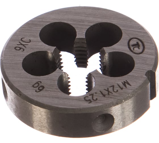 Изображение товара Плашка М12.0х1.25, 9ХС ТехноСталь t240056