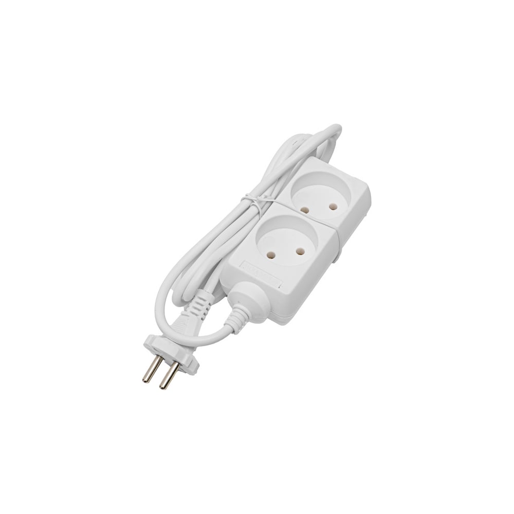 Изображение товара Электроудлинитель Volsten S 2x1,5 9296 220 В 2 розетки бытовой IP20 белый