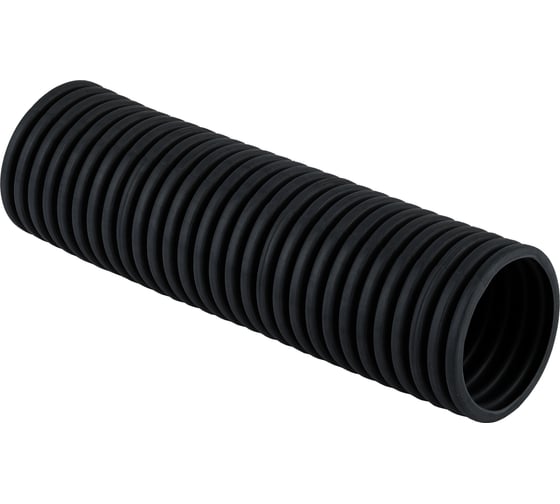 Изображение товара Гофрированная труба Рувинил 63 мм ПНД черная с зондом тяжелая 15 м 26311