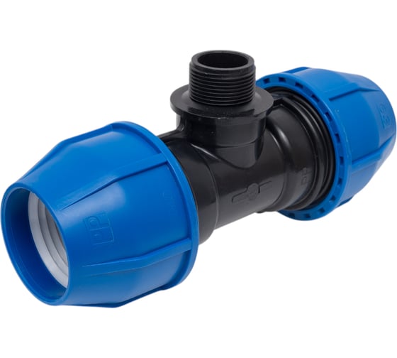 Изображение товара Тройник Rvc ПНД наружная резьба 63x1 1/4 15378