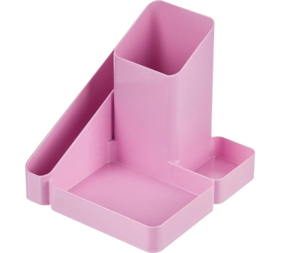 Изображение товара Подставка-органайзер для канцелярских мелочей Attache Акварель 4 отделения, розовый 1603674