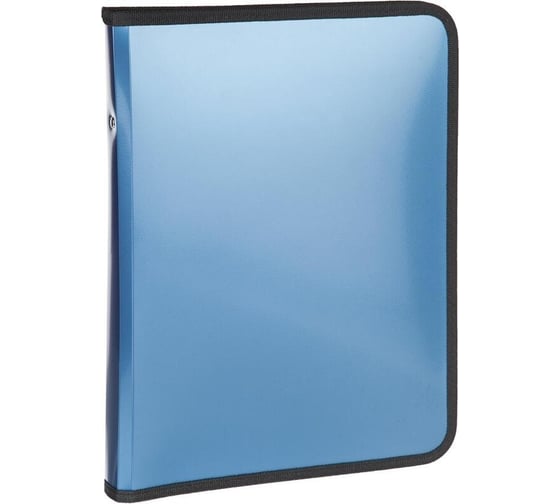 Изображение товара Папка-конверт на молнии Attache Metallics с 3х сторон, А4, 700 мкм, синий 1688152