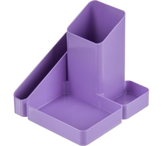 Изображение товара Подставка-органайзер для канцелярских мелочей Attache Акварель 4 отделения, фиолетовый 1603675