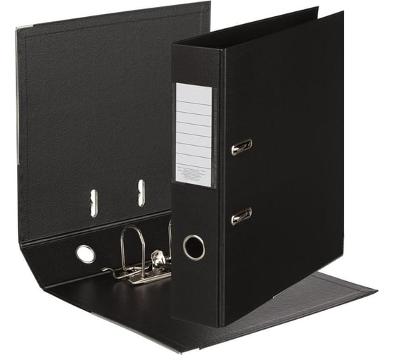 Изображение товара Папка-регистратор Attache ПБП2 75 мм, 5 мм, черный, с металлическим уголком 1204180