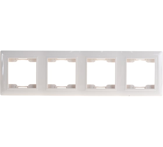 Изображение товара Вертикальная 4-местная рамка Volsten Violet V01-22-A42-M кремовая 9978