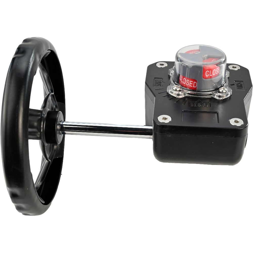 Изображение товара Четвертьоборотный редуктор DN.ru hgb-4 с индикатором положения, 27x27 мм, IP67