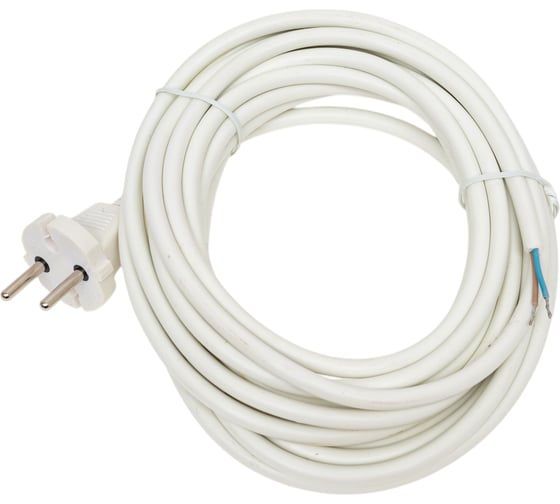 Изображение товара Шнур DORI ПВС 2х0,75 с вилкой 7,0 м белый 41474