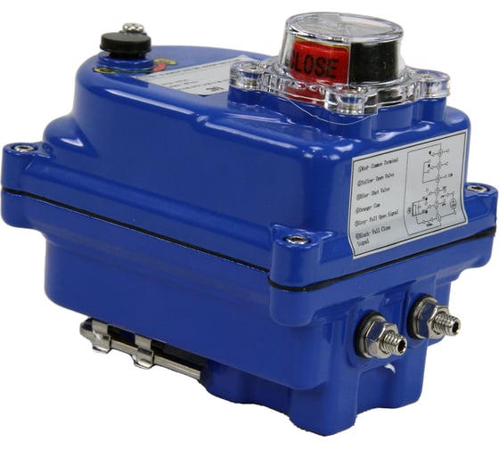 Изображение товара Четвертьоборотный электропривод DN.ru 003 blue 220в D300-00710