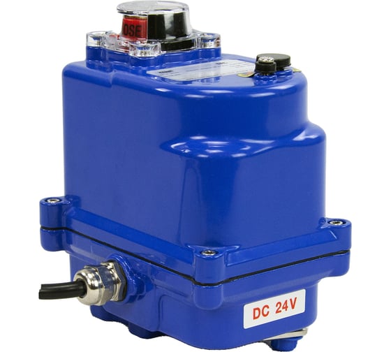 Изображение товара Четвертьоборотный электропривод DN.ru 003 blue 24в D300-00711