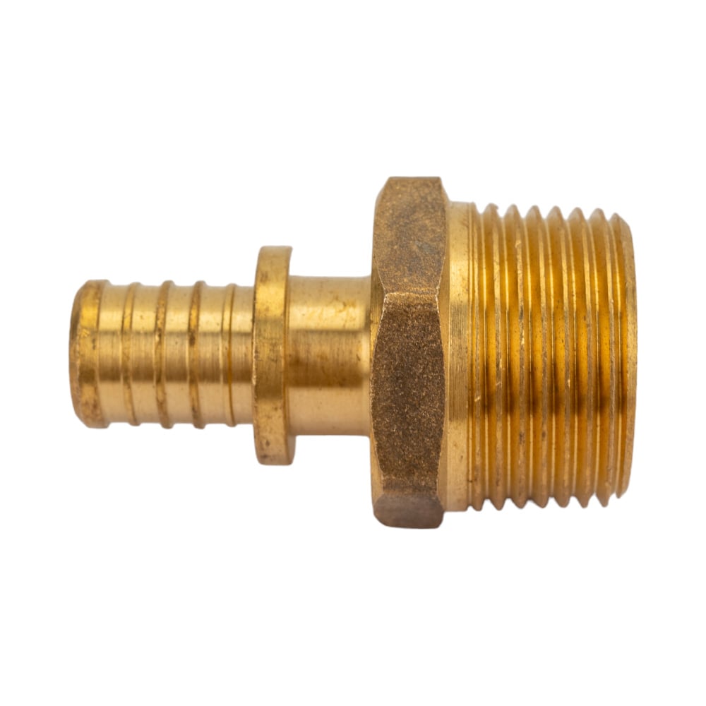 Изображение товара Переходник Rvc РЕХ с наружней резьбой 16 R 3/4 латунный для водопровода