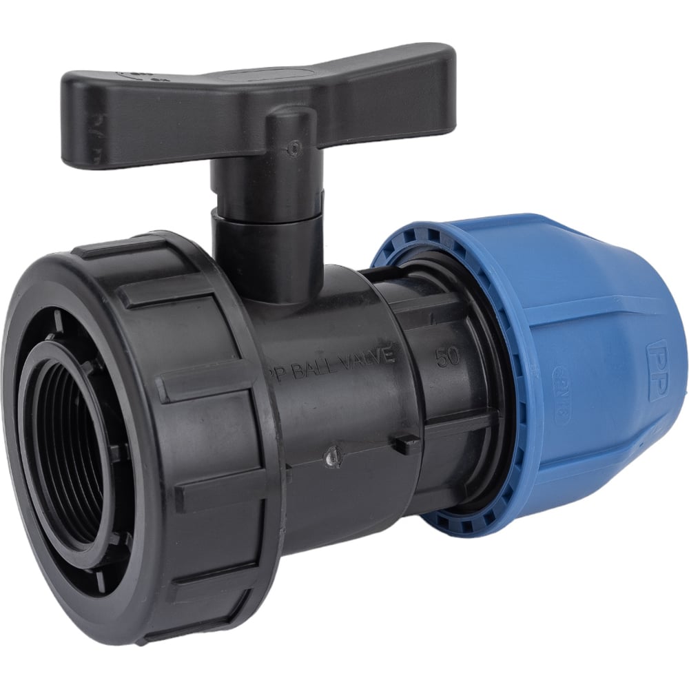 Изображение товара Кран Rvc ПНД 50x1 1/2 внутреняя резьба для воды бытовой