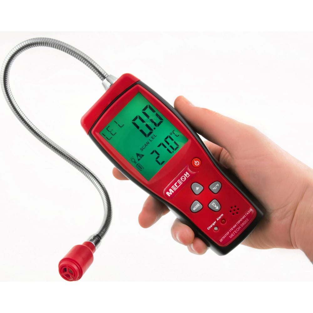 Изображение товара Портативный газоанализатор МЕГЕОН 08002 для горючих газов 0-100% LEL