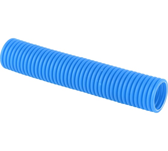 Изображение товара Гофрированная труба Рувинил 40 мм ПНД синяя для МПТ пешель 15 м 24000С