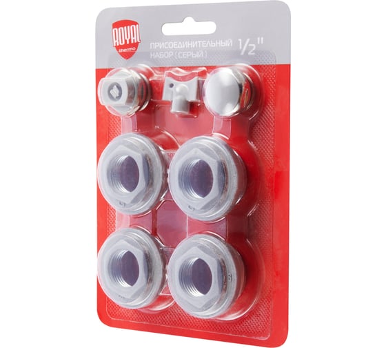 Изображение товара Присоединительный набор Royal Thermo 1/2" silver НС-1156712